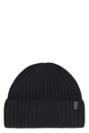 Vince Boiled Cashmere Chunky Knit Beanie In Black