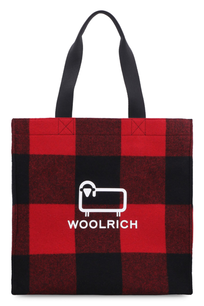 Woolrich Buffalo Check American Wool Tote In Multicolor