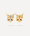 Annoushka Yellow Gold And Diamond Flight Stud Earrings In Gold
