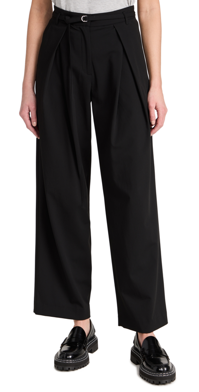 Pixie Market Zoe Belted Pants In Black