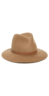 Rag & Bone Floppy Brim Wool Fedora In Camel