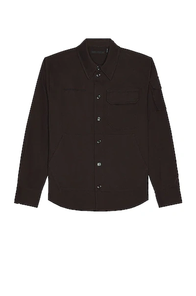 Helmut Lang Brushed Twill Shirt In Fig