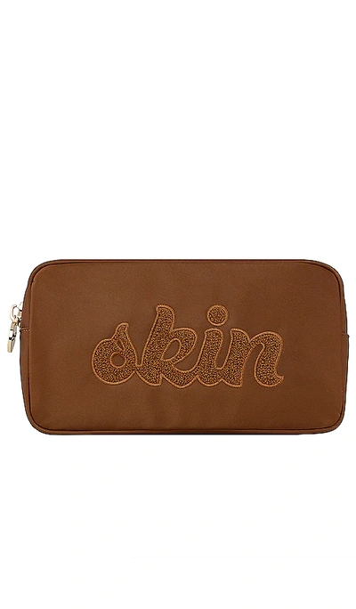 Stoney Clover Lane Skin Small Pouch In Chocolate