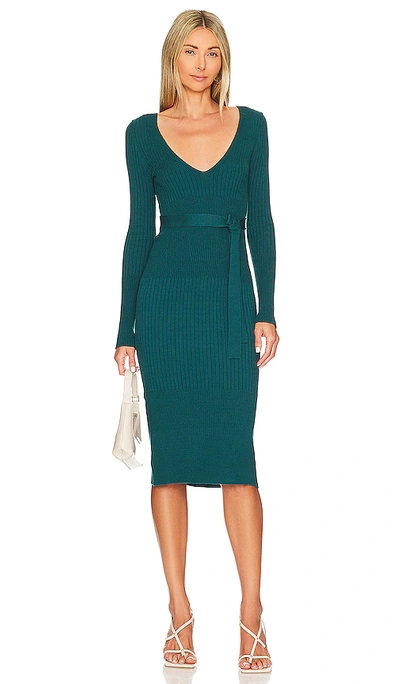 House Of Harlow 1960 X Revolve Aaron Knit Dress In Dark Teal