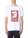 Neil Barrett Chaotic Subway Graphic T-shirt For Men In White