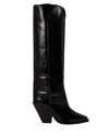 ISABEL MARANT LOMERO LEATHER KNEE-HIGH WESTERN BOOTS