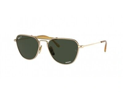 Pre-owned Ray Ban Ray-ban Sunglasses Rb8064 9205p1 Unisex Green Gold