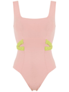 Clube Bossa Eva Rope-detail Swimsuit In Pink