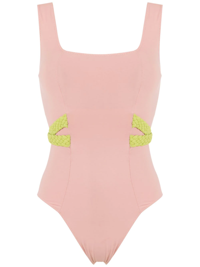 Clube Bossa Eva Rope-detail Swimsuit In Pink