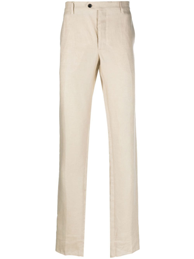 Billionaire Linen Tailored Trousers In Neutrals