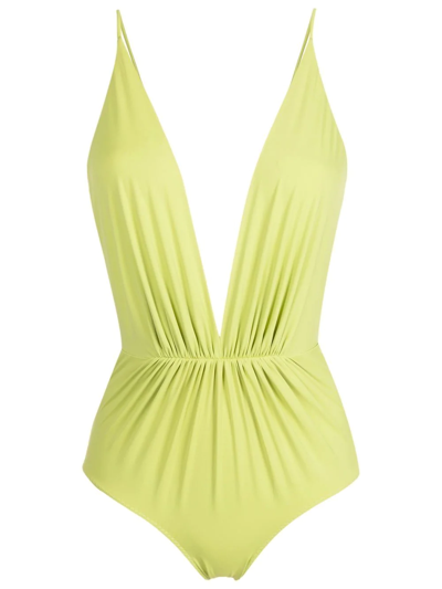 Clube Bossa Gathered Detailing Swimsuit In Green