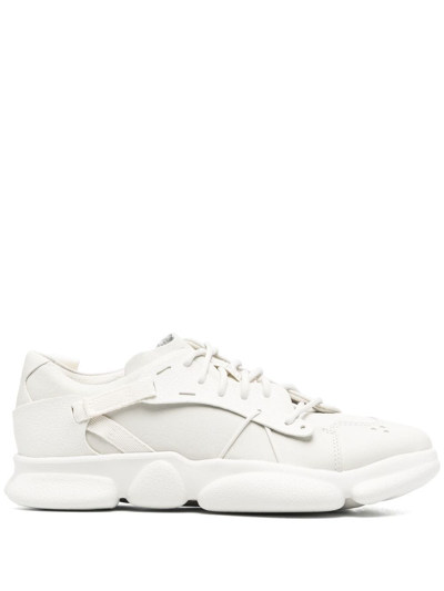 Camper Karst Twins Leather Sneakers In White