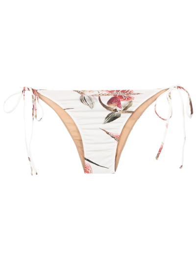 Clube Bossa Aava Floral-print Bikini Bottoms In Neutrals