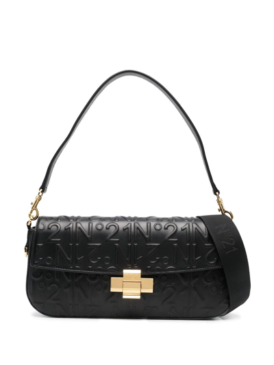 N°21 Logo-embossed Shoulder Bag In Schwarz