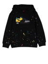 Mostly Heard Rarely Seen 8-bit Little Boy's & Boy's Mini Paint Splatter Louis Hoodie In Schwarz