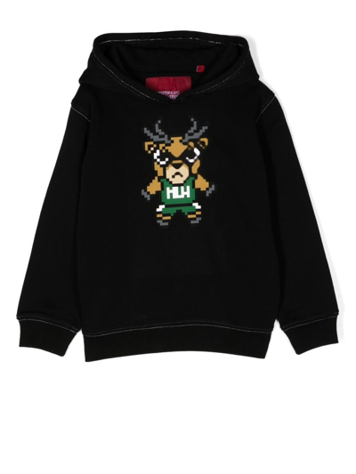 Mostly Heard Rarely Seen 8-bit Kids' Mini Milwaukee 33 Hoodie In Schwarz