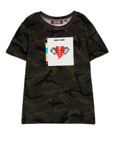 Mostly Heard Rarely Seen 8-bit Kids' Graphic-print Short-sleeve T-shirt In Grün