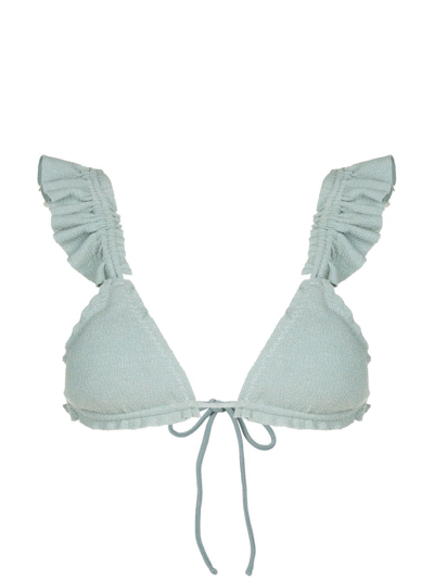 Clube Bossa Laven Triangle Bikini Top In Blue