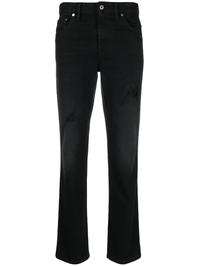 Just Cavalli High-rise Straight-leg Jeans In Schwarz