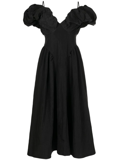 Rejina Pyo Ruched-panel Detail Dress In Black