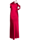 MICHELLE MASON BIAS-CUT ONE-SHOULDER GOWN