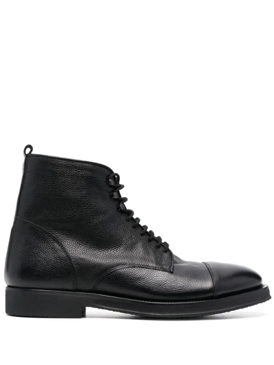 Alberto Fasciani Lace-up Ankle Boots In Schwarz