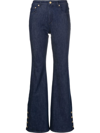 MICHAEL KORS FLARED MID-RISE JEANS