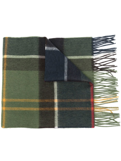 Barbour Check Pattern Scarf In Multicolor