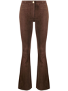 ARMA FLARED SUEDE TROUSERS