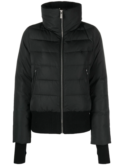 Max & Moi Quilted Short Down Jacket In Schwarz