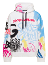 Dolce & Gabbana Loom 56 Felpa Stampa Graffiti Colorata In Multicolor