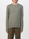 C.p. Company Cp Company Sweatshirt With Pocket And Lens In Olive