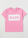 Msgm T-shirt  Kids Kids In Pink