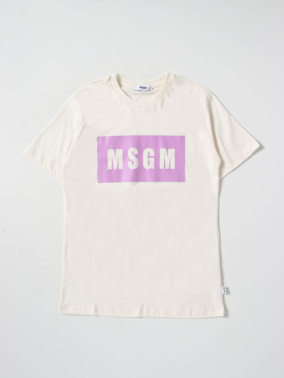 Msgm T-shirt  Kids Kids In Cream