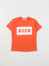 Msgm T-shirt  Kids Kids In Orange