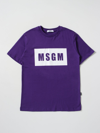 Msgm T-shirt  Kids Kids In Violet