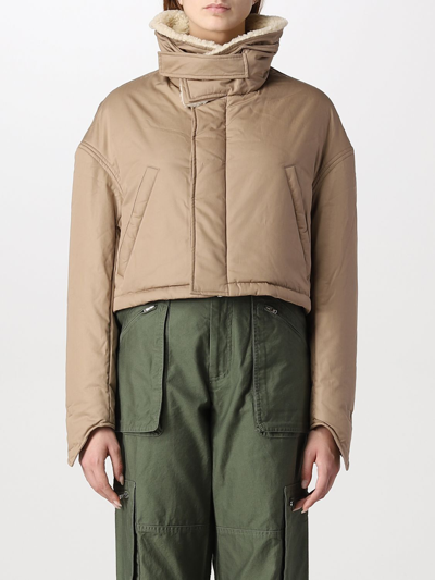 Amiri Tan Cotton Jacket In Kaki