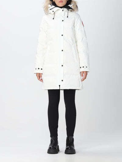 Canada Goose Shelburne Logo Patch Jacket In White