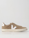 Veja Campo Leather-trimmed Suede Sneakers In White
