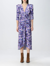 Isabel Marant Gilalbi Floral-print Dress In Violet