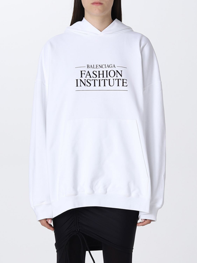 Balenciaga Sweatshirt Women  In White