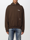 Represent Owners Club Logo Cotton Hoodie In Brown