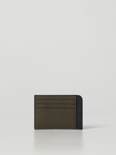 Hogan Leather Credit Card Case In Grey