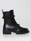 Valentino Garavani Woman Ankle Boots Black Size 8 Soft Leather In Black