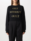 Moschino Gilt Without Guilt Sweatshirt In Black