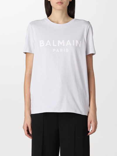 Balmain T-shirts  Women Color Blue