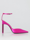 Attico Perine Raso Ankle-strap Pumps In Fuchsia