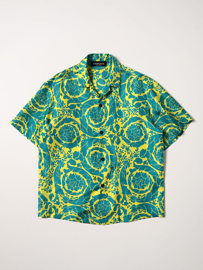Young Versace Shirt  Kids In Lime