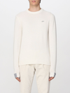 Sun 68 Mens Cream Sweater In Yellow Cream