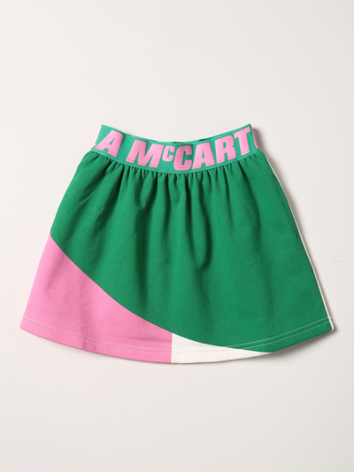 Stella Mccartney Kids' Panelled Jersey Skirt In Multicolor